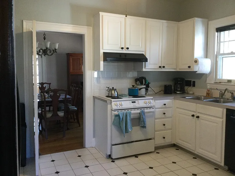 Kitchen looking towards dining room.