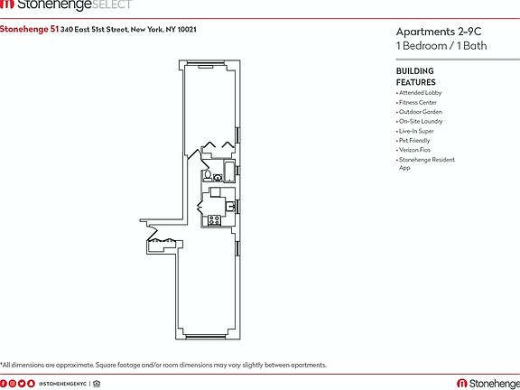 2nd image of 340 E 51st St #8C