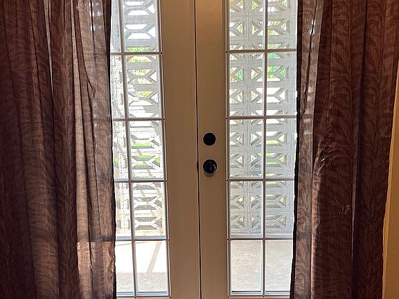 Entry to gated patio