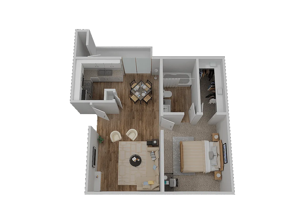 Floor plan Residence 1 Upgraded