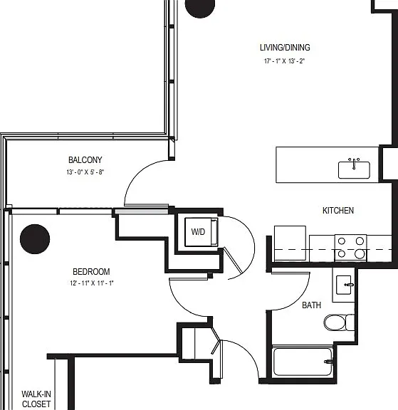 One Bedroom A11 - 752 Sq. Ft. - Floors 26-42 One Bedroom A11 - 752 Sq. Ft. - Floors 26-42