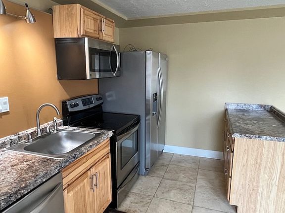 Kitchen and island