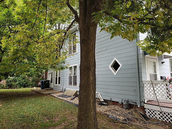 West side of the house