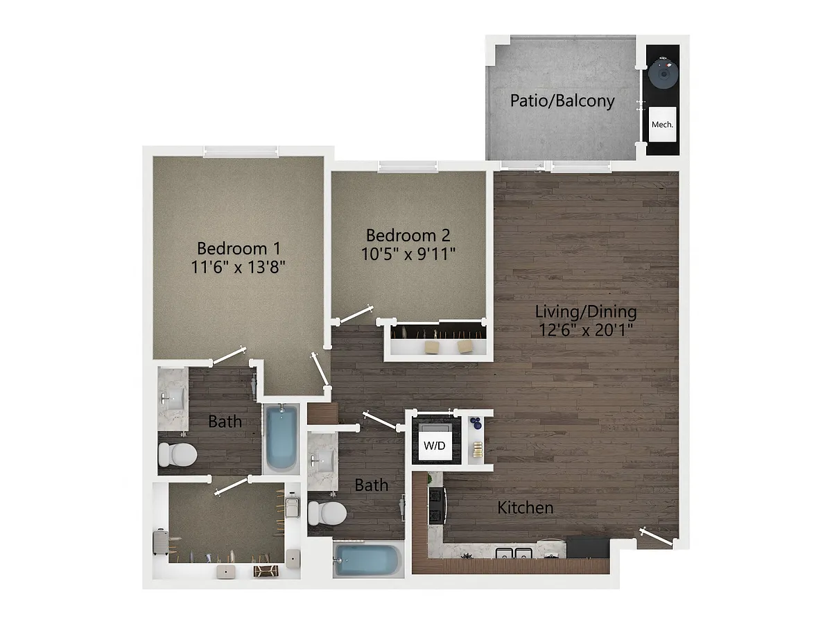 Floor plan 2C