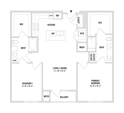Floor plan B1