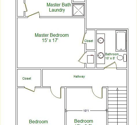 2nd Floor layout w/Sizes