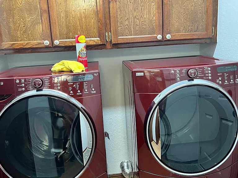 Washer and dryer in utility room