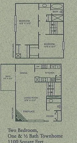 2 bed/1.5 bath townhome 2 bed/1.5 bath townhome