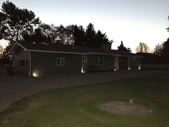 Front of house at dusk 