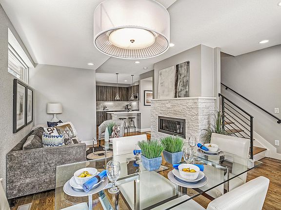 Dining and living area