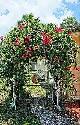 Exterior Front. Fenced Yard