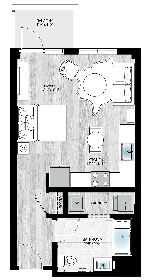 Floor plan Ibis-studio-S