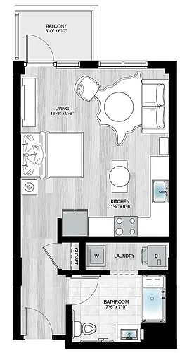 Floor plan Ibis-studio-S