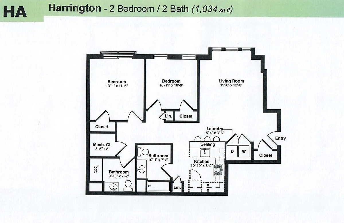 Floor plan HARRINGTON