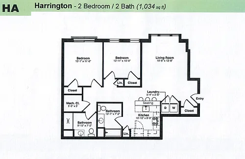 Floor plan HARRINGTON