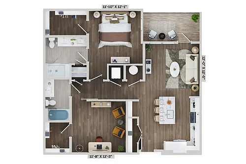 Floor plan B1B