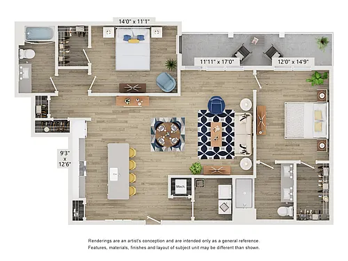 Floor plan B3