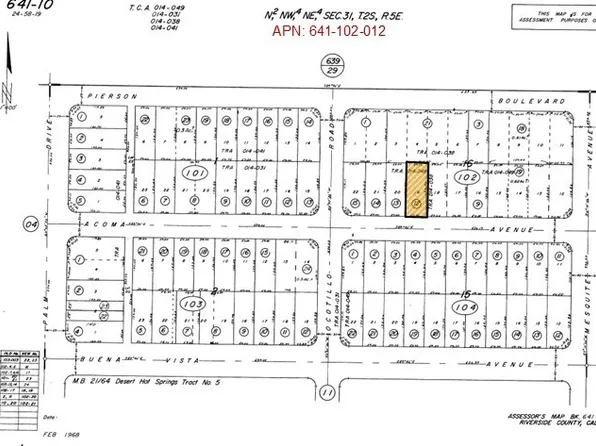 LOT 19 Acoma Ave #19, Desert Hot Springs, CA 92240