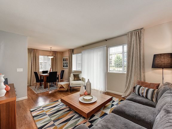 Living Room with View of Dining Area