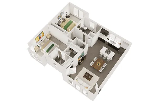 Floor plan 2X2 B