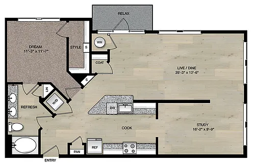 Floor plan A6A