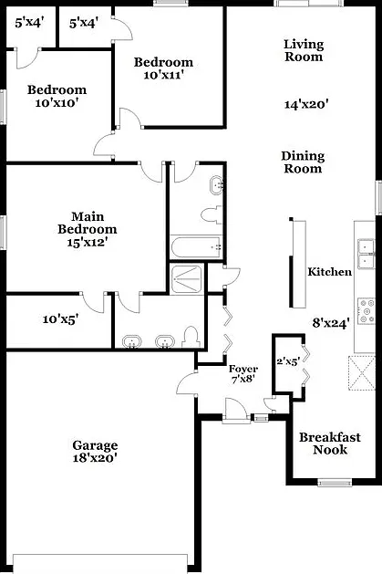 3 bed, 2.0 bath, 1472 sqft, $3,740 — Photo 2