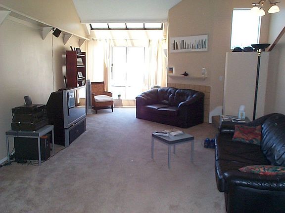 Spacious Living Room with Fireplace