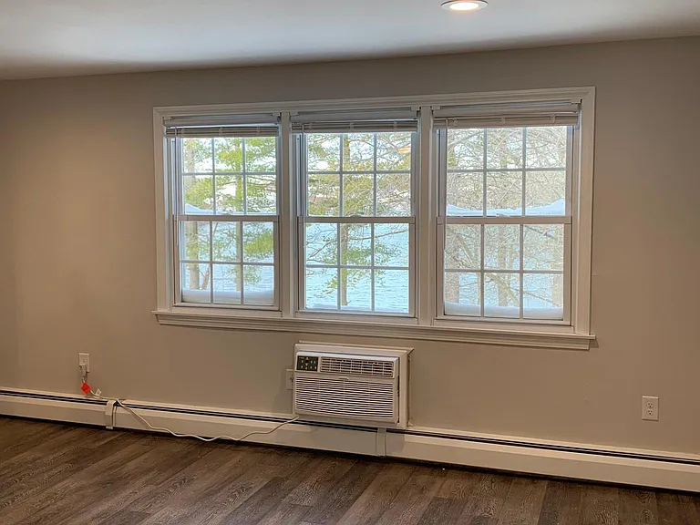 Living room with lake view