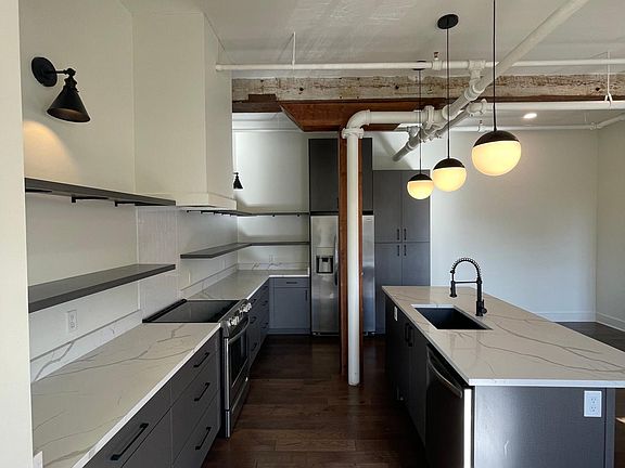 Kitchen, see pantry right of fridge and space right of pantry for kitchen/dining table