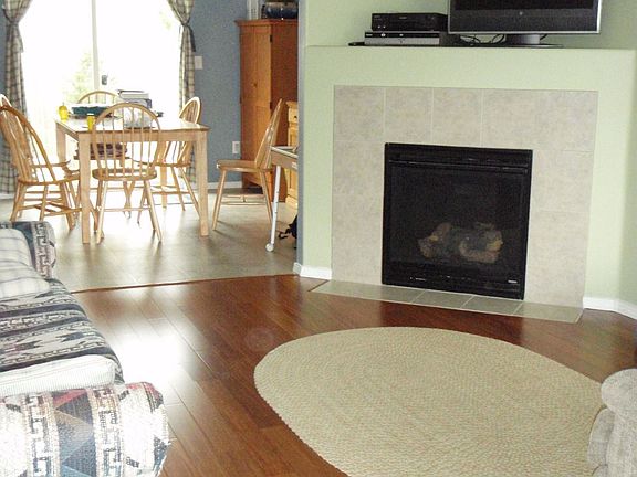 standing at front door looking into family room - solid hardwood bamboo floors