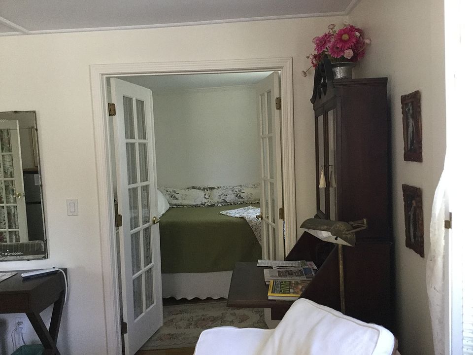 French doors to full size bed