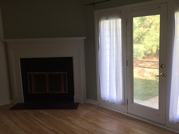 Doors lead to outside patio and storage closet.
