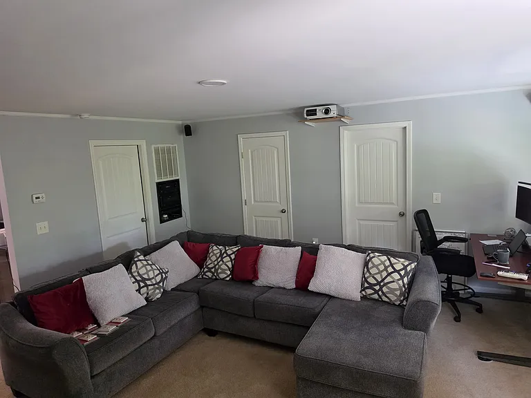 Basement living/cinema room