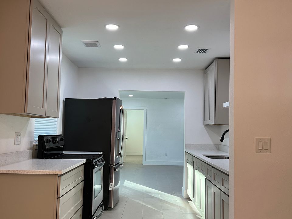 Kitchen view to living room