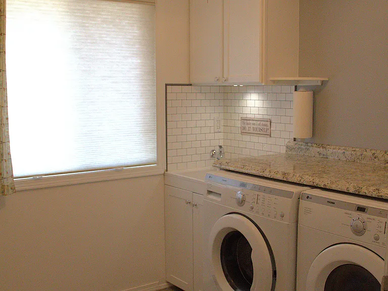 Laundry room (custom top down bottom up shade included)
