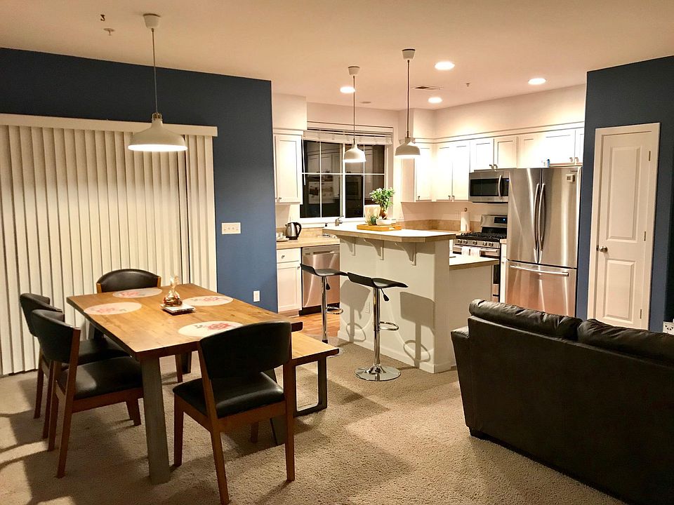Open kitchen with new appliances.