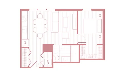 Floor plan A2 Furnished