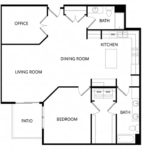 Floor plan 1x2 Paddock