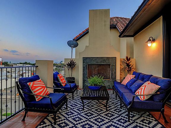 Fourth floor: a view of the rooftop terrace.