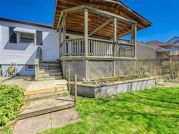 Left side of the deck.