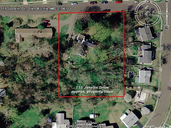 Aerial View and Property Boundary (1 Acre Lot!)