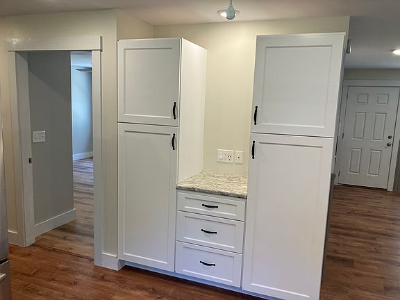 Pantry cabinets in kitchen