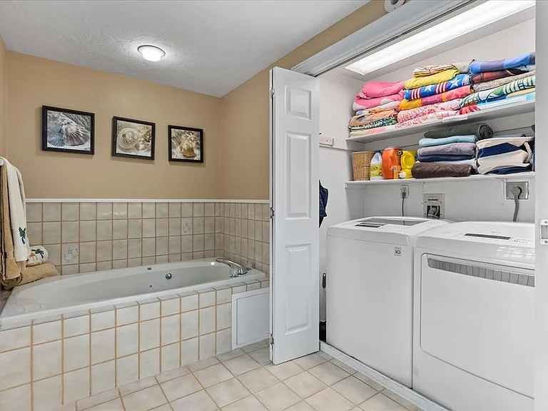 Upstairs laundry.