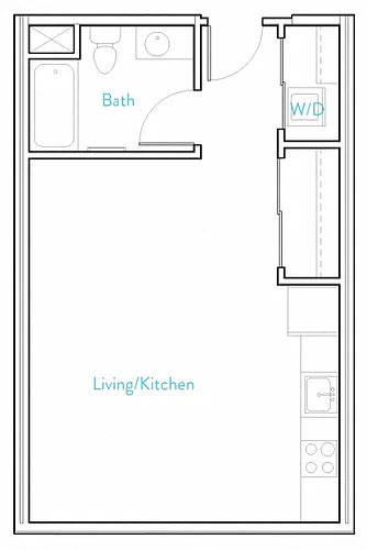 Floor plan Studio A- Henshaw