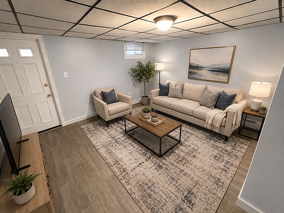 Entrance/Den with furniture