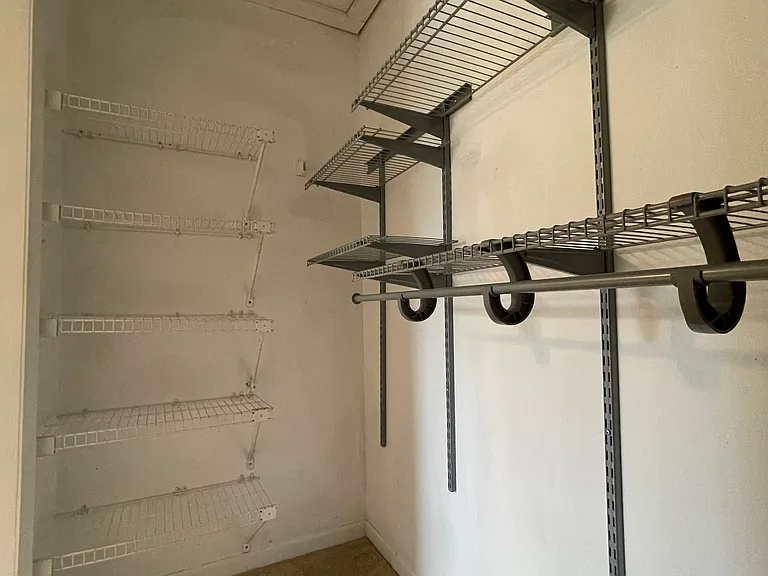 storage space in closet