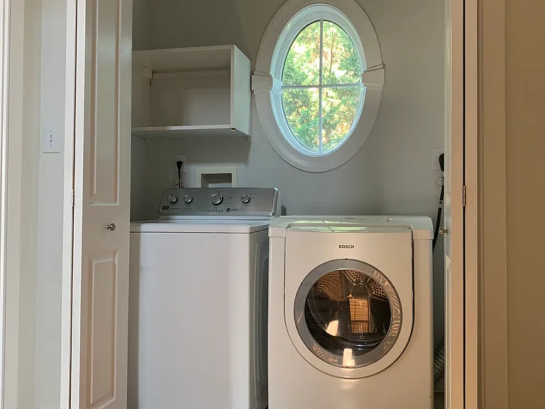 laundry on second floor