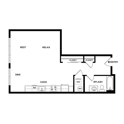 Floor plan Studio-Stack