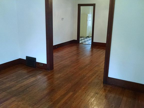View of kitchen entrance from living area