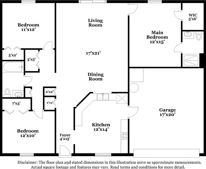 3 bed, 2.0 bath, 1398 sqft, $1,720 — Photo 2